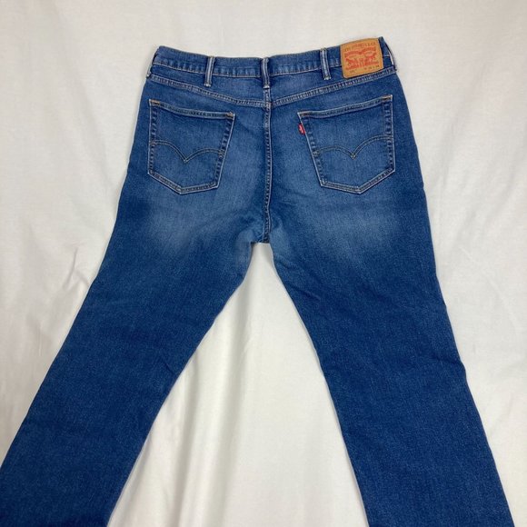 Levi 541 Mens 38x34 Jeans Medium Wash Blue Denim Pants - Picture 5 of 7